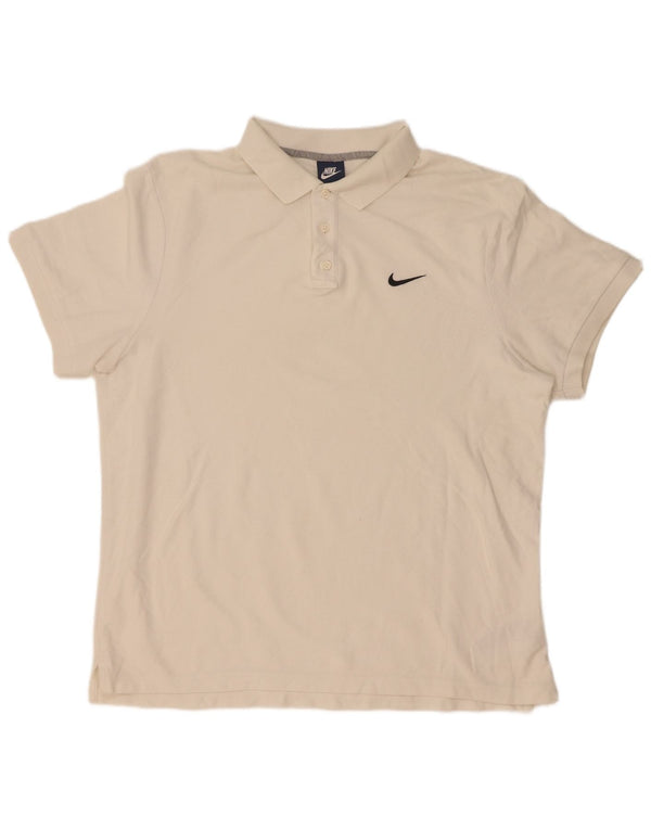 Мужская рубашка-поло Nike 2XL, белый хлопок