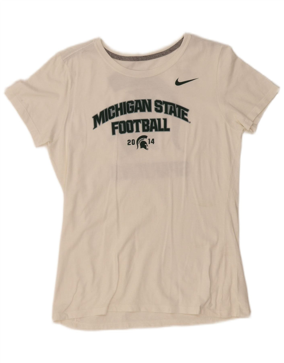 Женская футболка NIKE Michigan State с рисунком Top UK 12, средний цвет, белый цвет