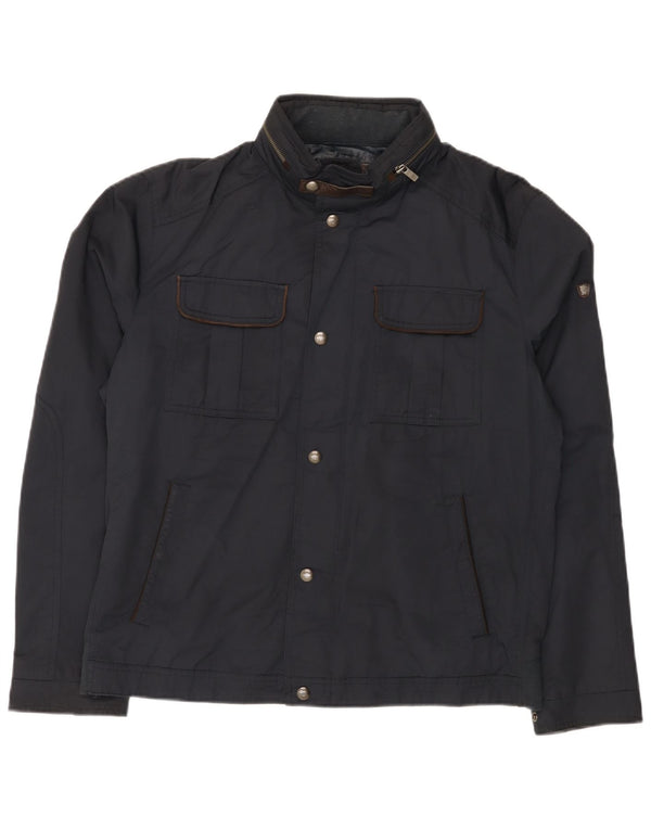 Мужская куртка Massimo Dutti с капюшоном UK 42 XL, темно-синий, хлопок