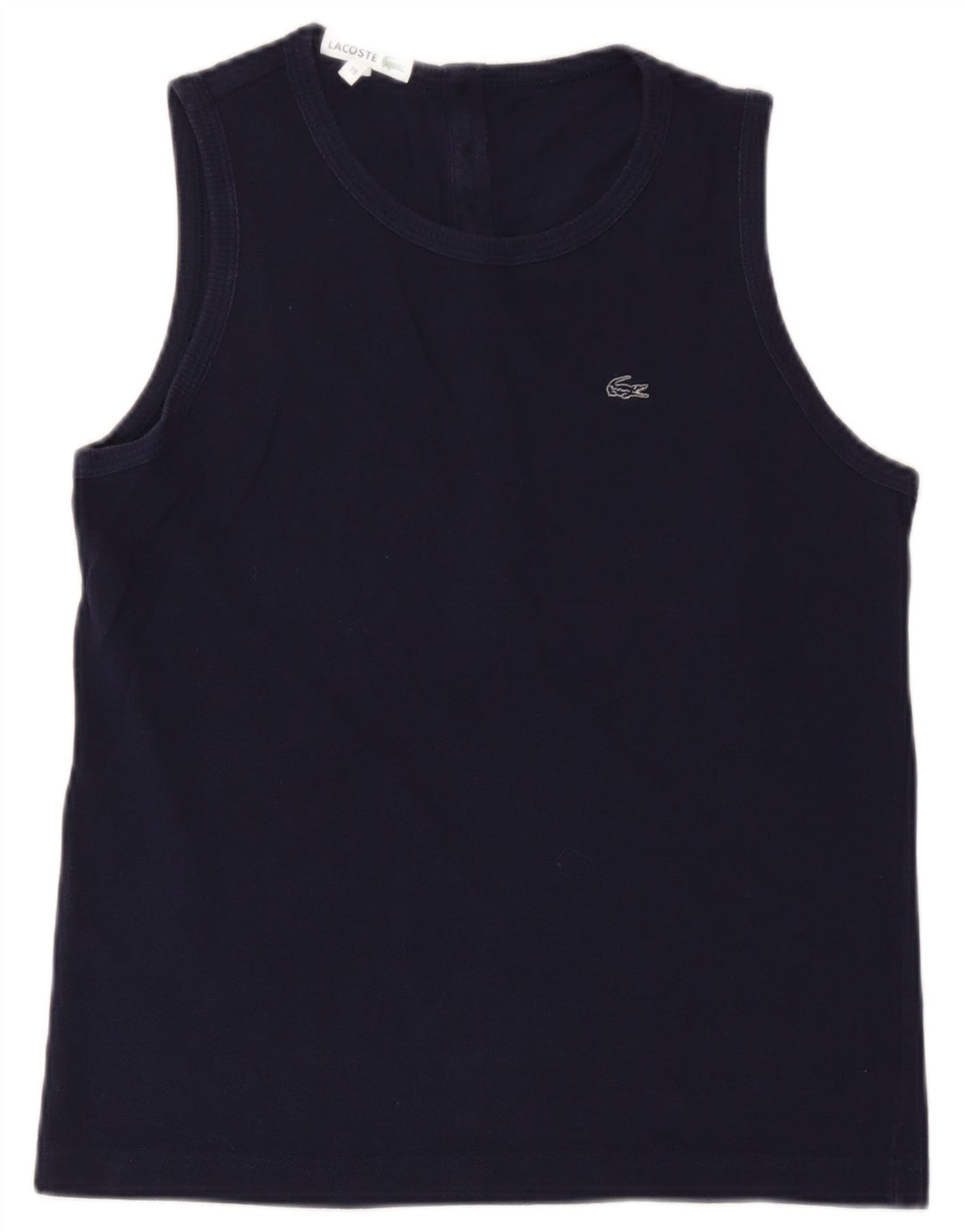 Lacoste Женский жилет, размер 38, средний, темно-синий, хлопок