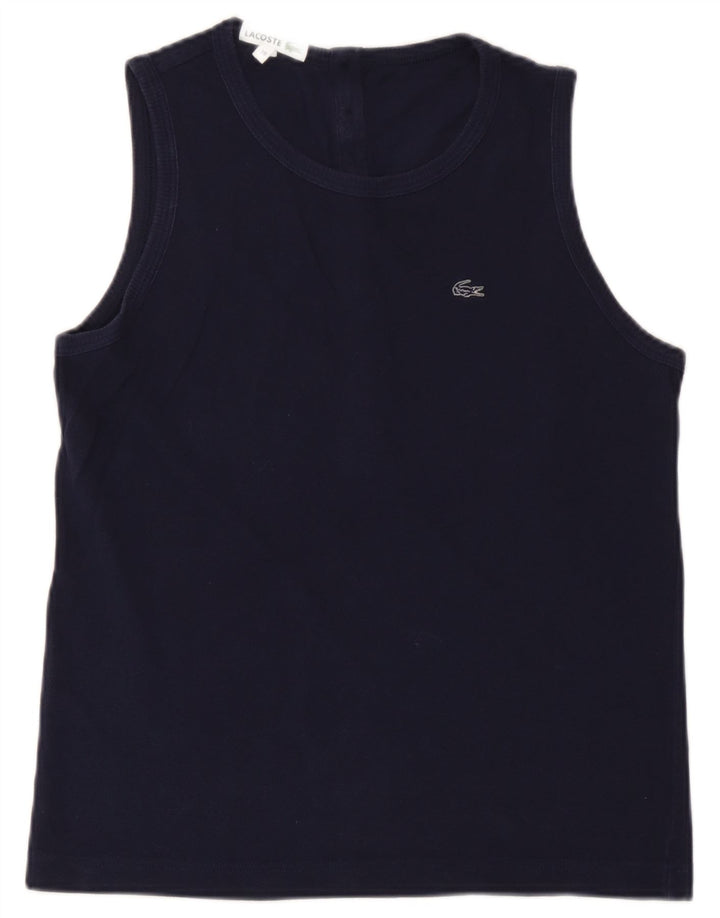 Lacoste Женский жилет, размер 38, средний, темно-синий, хлопок