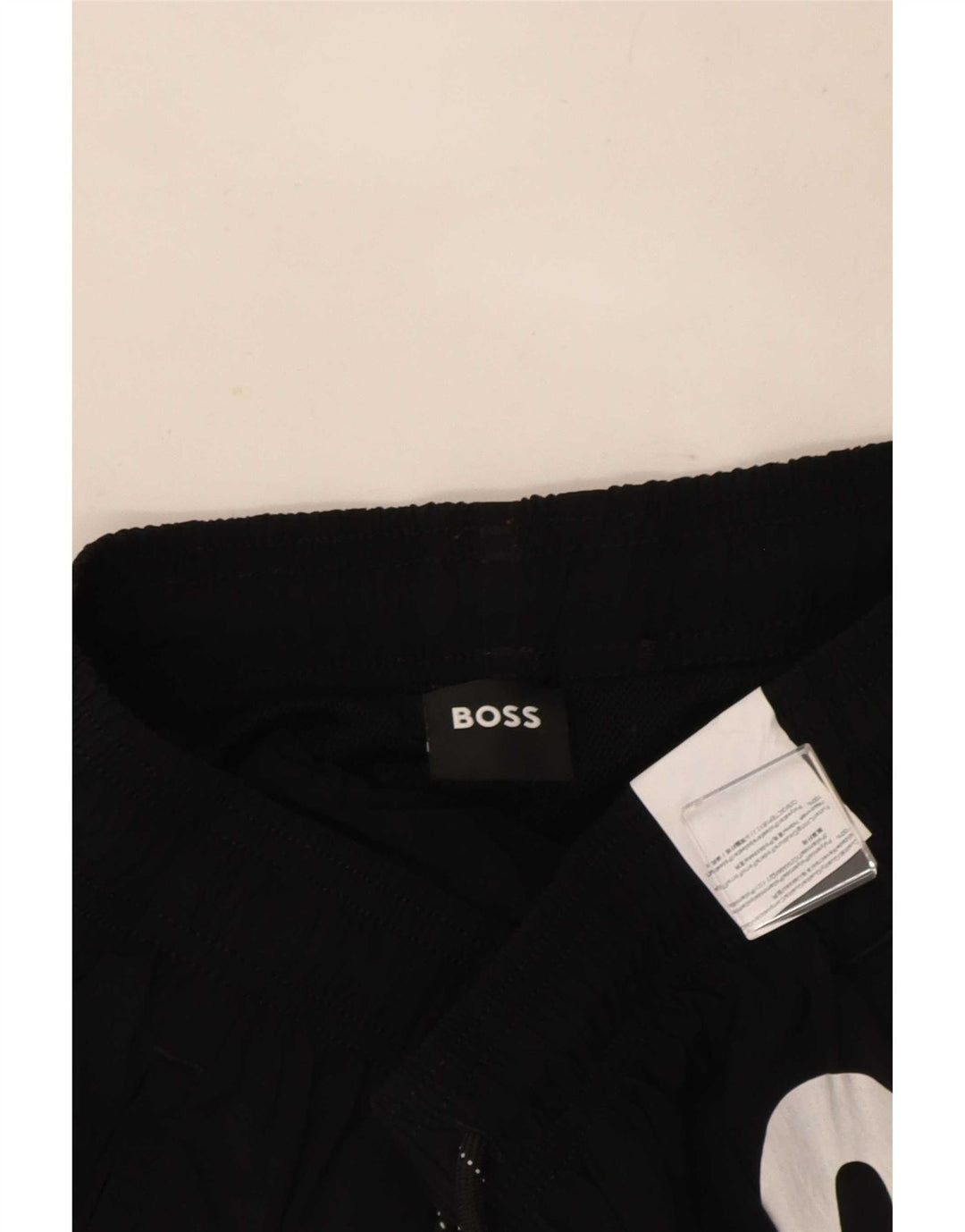 Мужские шорты для плавания Hugo Boss с рисунком, маленькие черные из полиамида