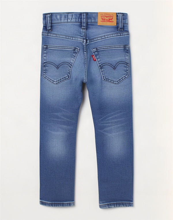 Джинсы Levi's Baby Boys 520 зауженного кроя 18–24 месяцев W18 L13, синий хлопок