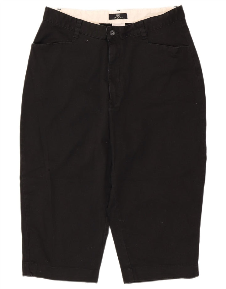 Женские капри цвета хаки с высокой талией LEE, размер США 16, 2XL, W32 L18, черный хлопок