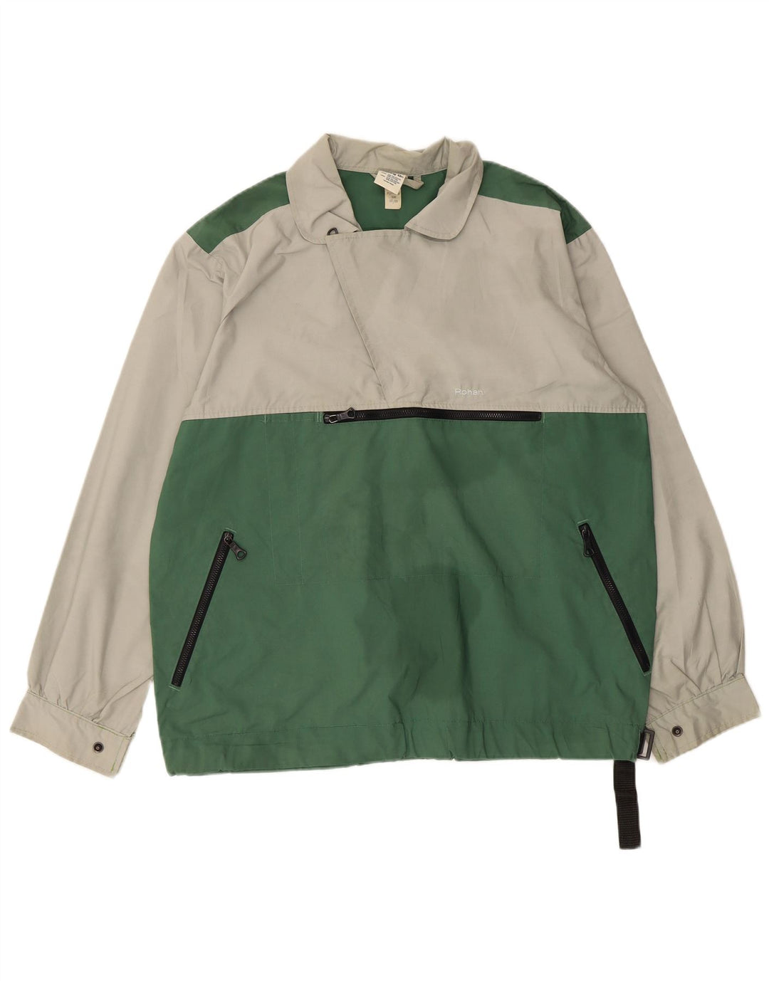 Мужская пуловер-ветровка ROHAN UK 36, маленький зеленый цветной блок