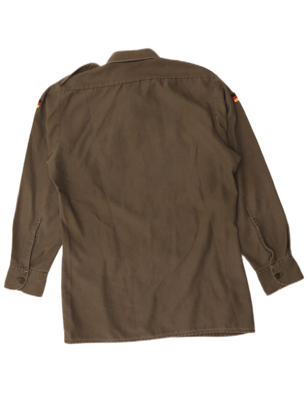Vintage Mens Military Shirt Size 37/38 Small Khaki Army