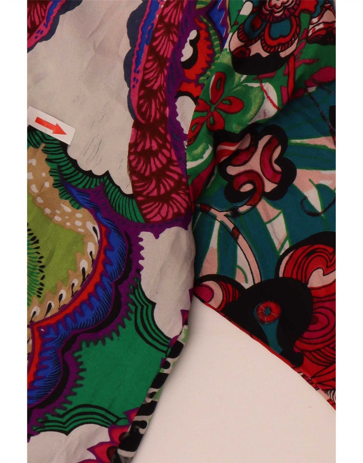 Женская блузка-пуловер Desigual UK 10, маленькая разноцветная лоскутная блузка