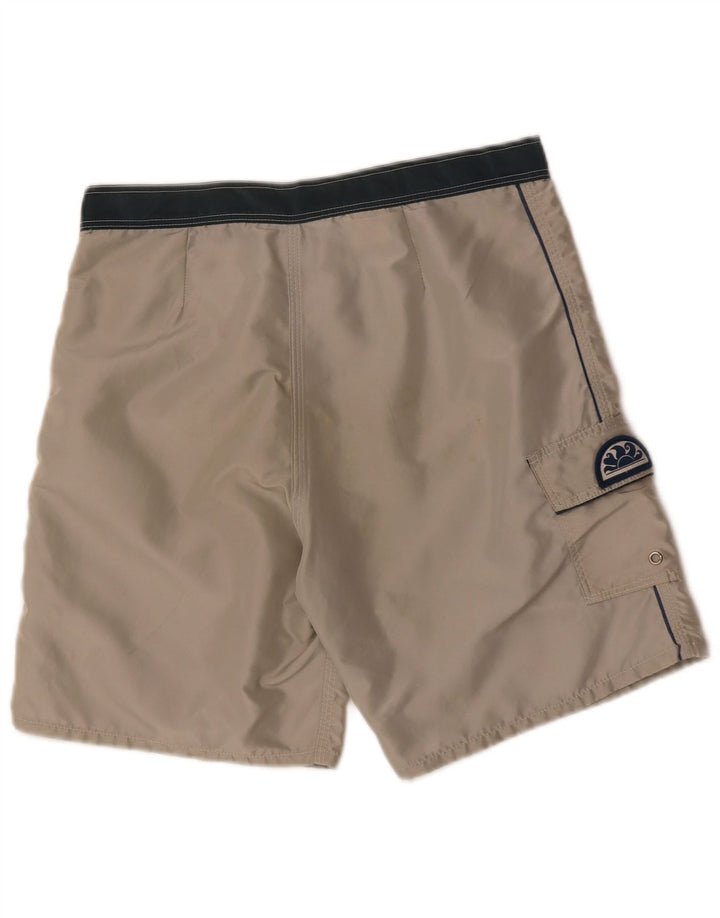 SUNDEK Mens Swimming Shorts Medium Beige Nylon