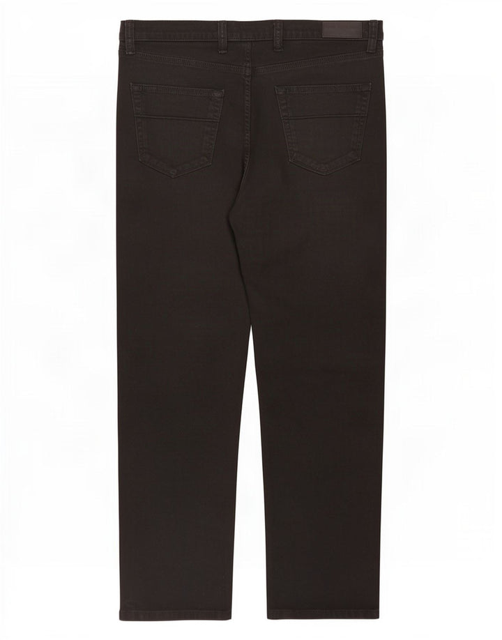 Мужские прямые джинсы Marks & Spencer W38 L31, черные, хлопковые