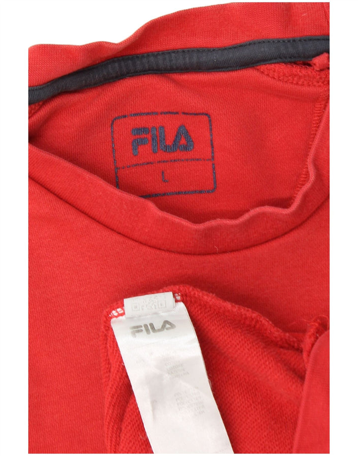 Мужской свитер Fila, большой красный полиэстер