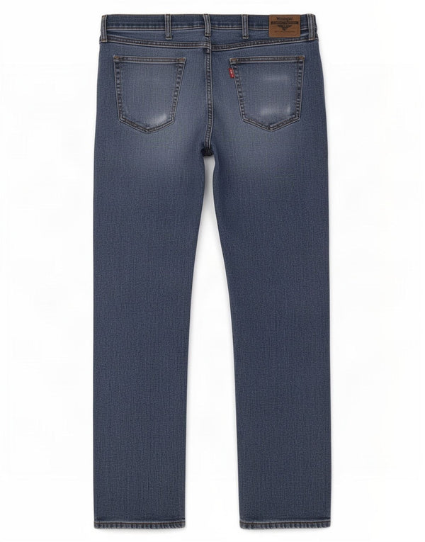 Мужские прямые джинсы Wrangler W36 L32, синий хлопок