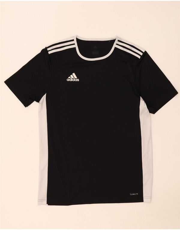 Мужская футболка Adidas Climalite Top Medium Black с цветными блоками из полиэстера