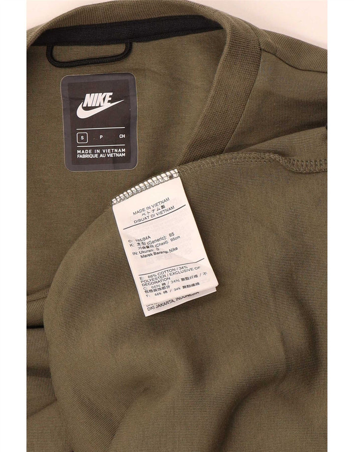 Мужской свитшот Nike Regular Fit, маленький хлопковый джемпер цвета хаки