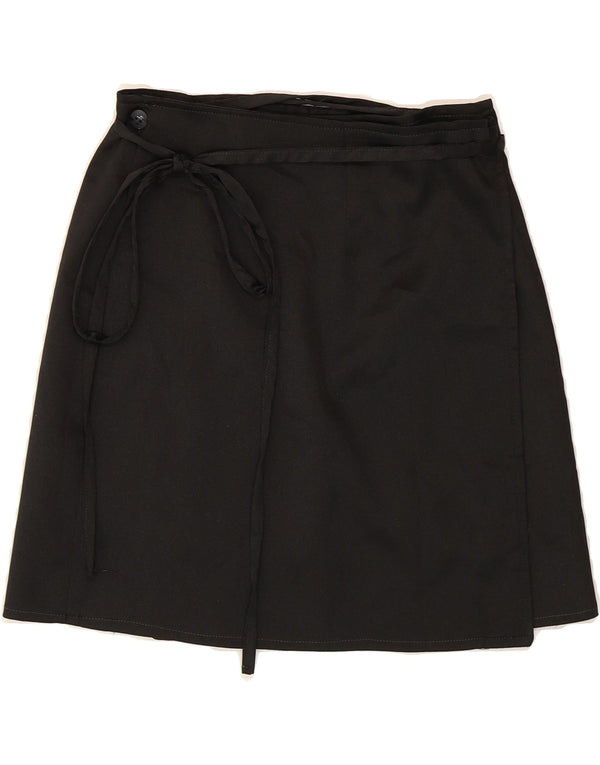 ONYX Womens Wrap Skirt UK 16 Large W32 Black