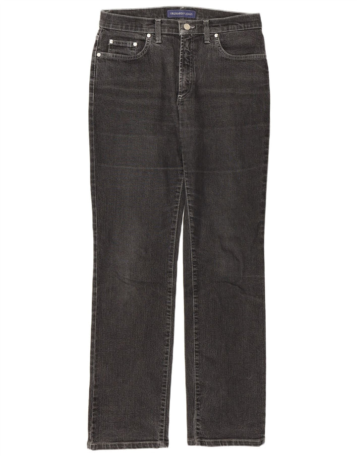 Женские прямые джинсы Trussardi W29 L31 серые, хлопок