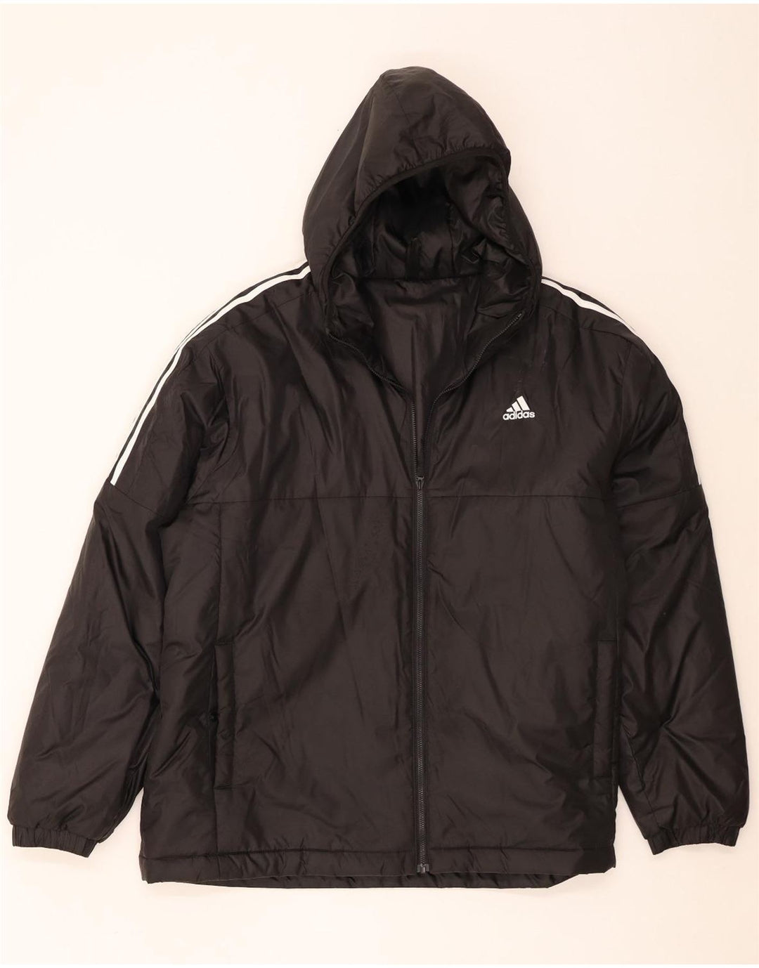 Мужская ветровка Adidas с капюшоном UK 44 2XL Черный полиэстер
