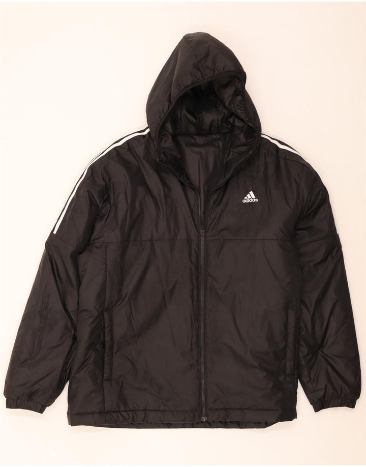Мужская ветровка Adidas с капюшоном UK 44 2XL Черный полиэстер