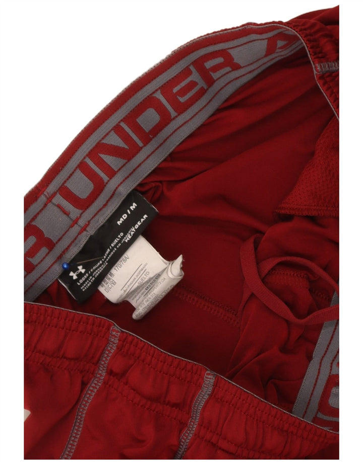 Мужские спортивные шорты Under Armour Heat Gear из полиэстера среднего темно-бордового цвета