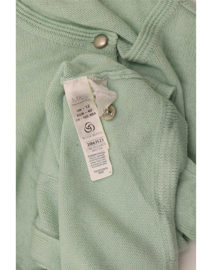 Женский кардиган Marks & Spencer UK 12, средний зеленый акрил