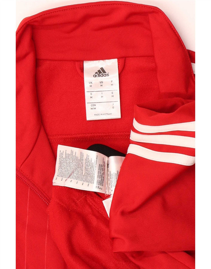 Мужской спортивный костюм Adidas с графикой стандартной посадки, верхняя куртка среднего красного цвета с цветными блоками