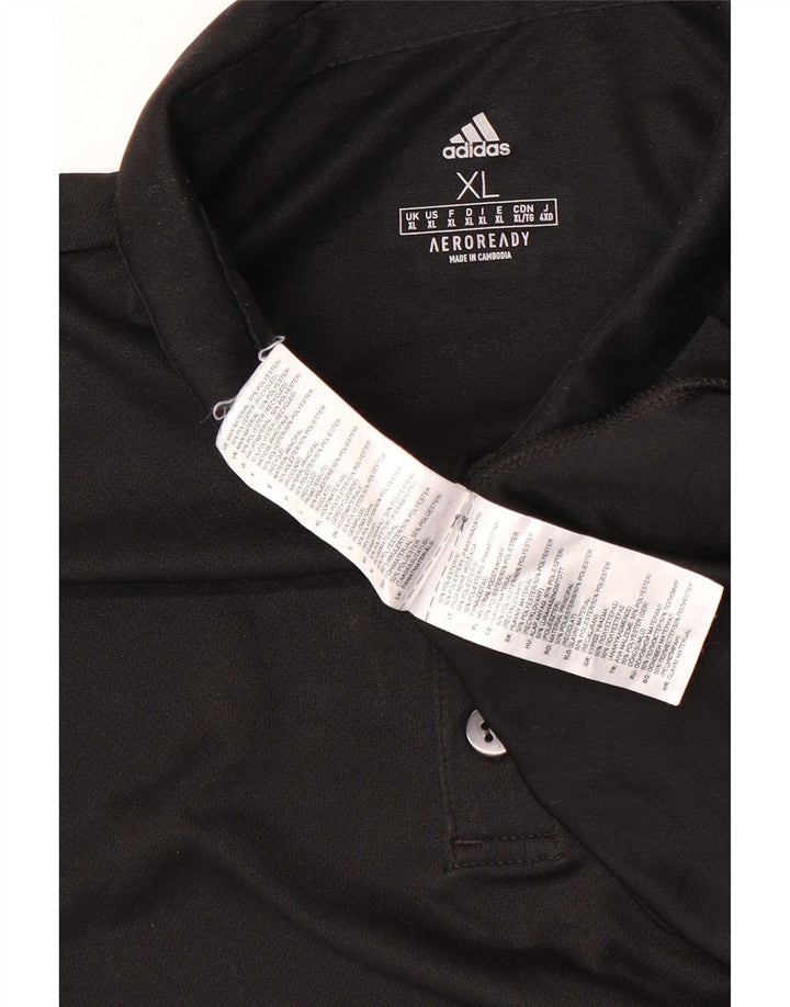 Мужская рубашка поло Adidas Aeroready XL, черный полиэстер