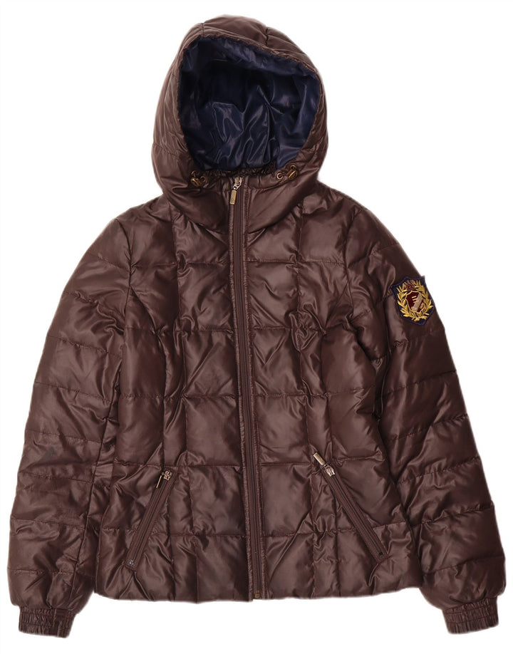 Женская стеганая куртка с капюшоном Esprit UK 6 XS Коричневая
