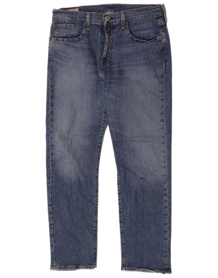 Мужские зауженные джинсы Levi's 502 W33 L30 синие, хлопок