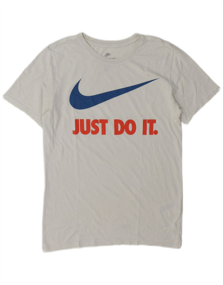 Мужская футболка спортивного кроя Nike с рисунком, маленький белый хлопковый топ