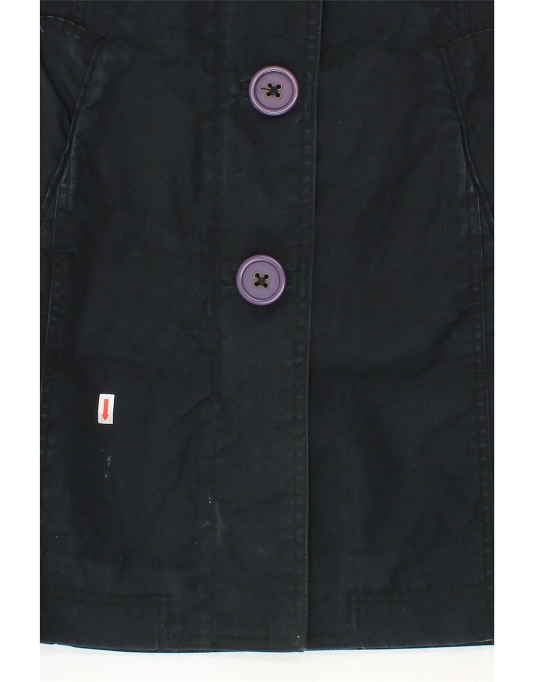 BODEN Womens Hooded Overcoat UK 10 Small Navy Blue Cotton Vintage Boden and Second-Hand Boden from Messina Hembry 