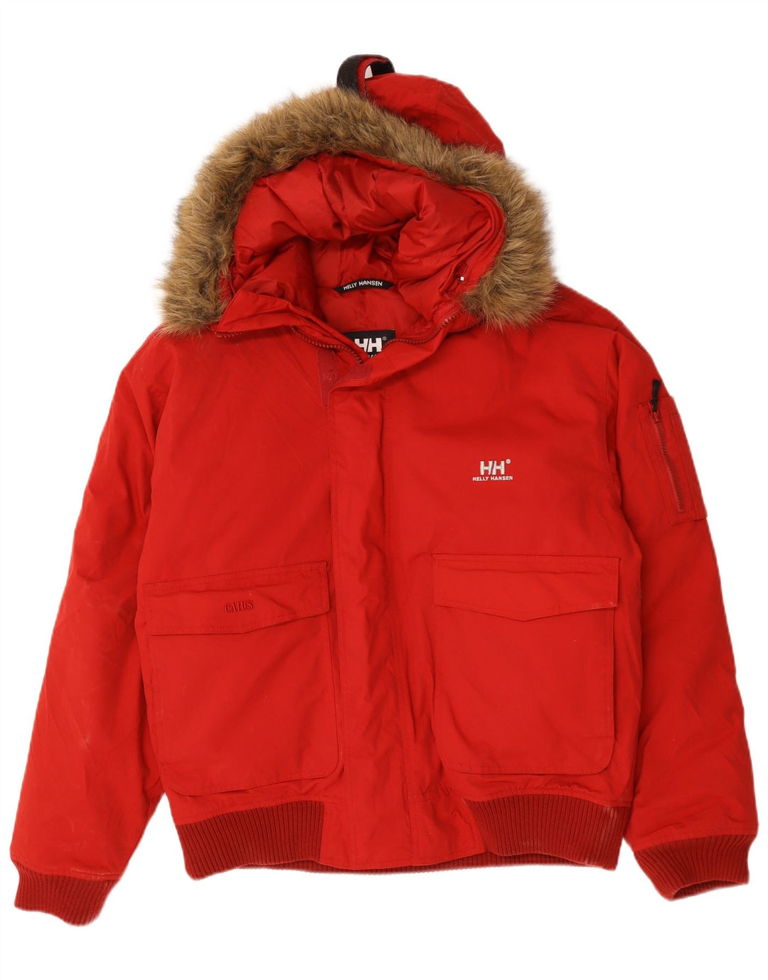 Мужская утепленная куртка с капюшоном Helly Hansen UK 40, большой красный нейлон