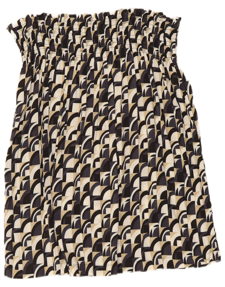 Женский топ без бретелек Benetton UK 8, маленький, разноцветный, с геометрическим узором