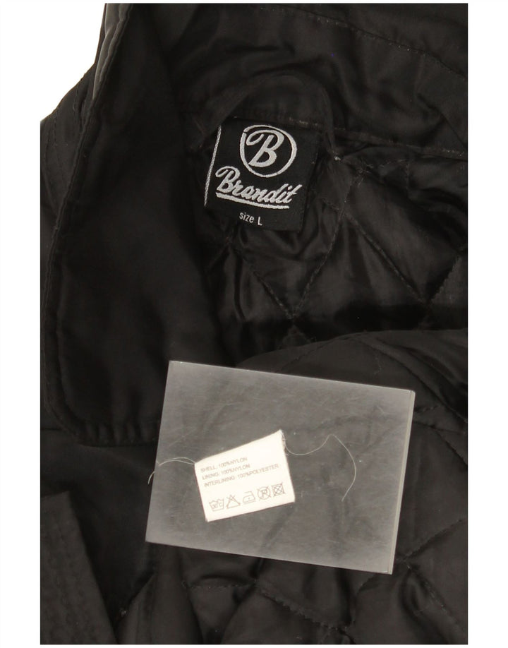 Мужской бомбер Brandit UK 40, большой черный нейлон