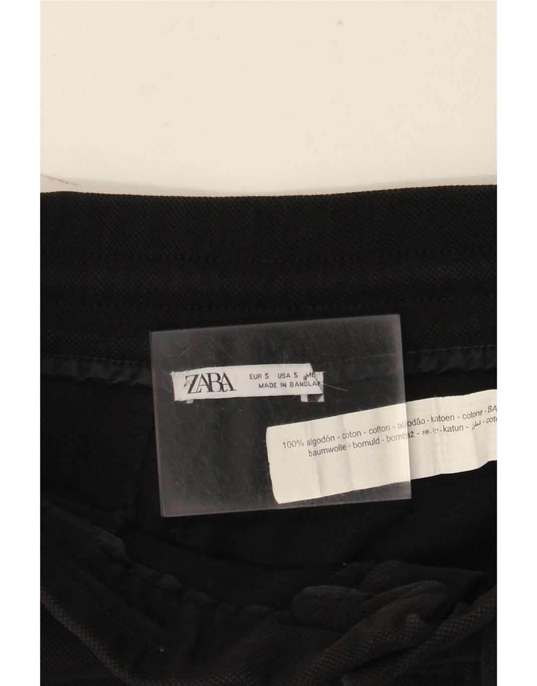Мужские шорты-карго Zara W30, черные, хлопковые