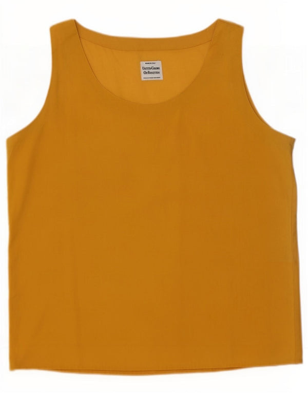 Женская блузка без рукавов Benetton IT 42 Medium Yellow