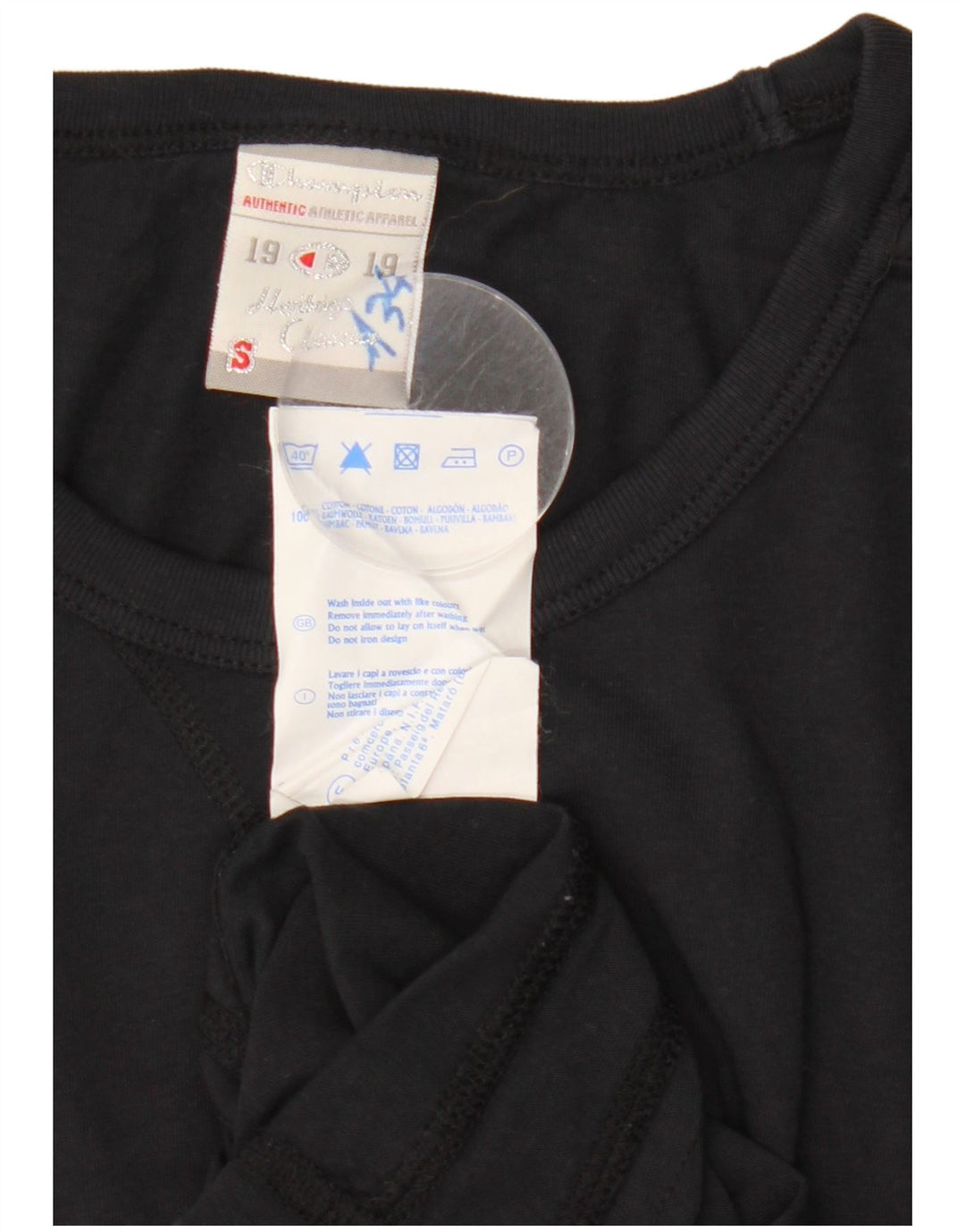 Женская футболка CHAMPION Heritage Classics с рисунком Top UK 10, маленькая черная