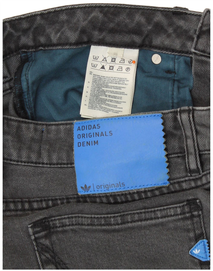 Женские джинсовые шорты ADIDAS W26, маленькие серые, хлопок