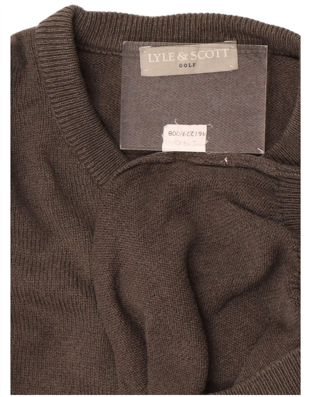 Мужской джемпер с круглым вырезом для гольфа Lyle & Scott, большой серый