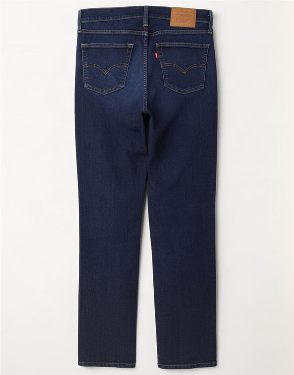 Женские прямые джинсы Levi's 724 с высокой посадкой W28 L32 Темно-синие хлопковые