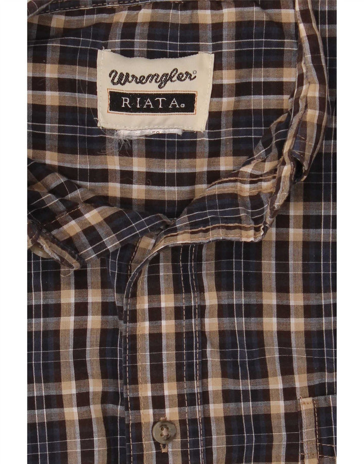 Мужская фланелевая рубашка Wrangler Riata, большая коричневая клетка