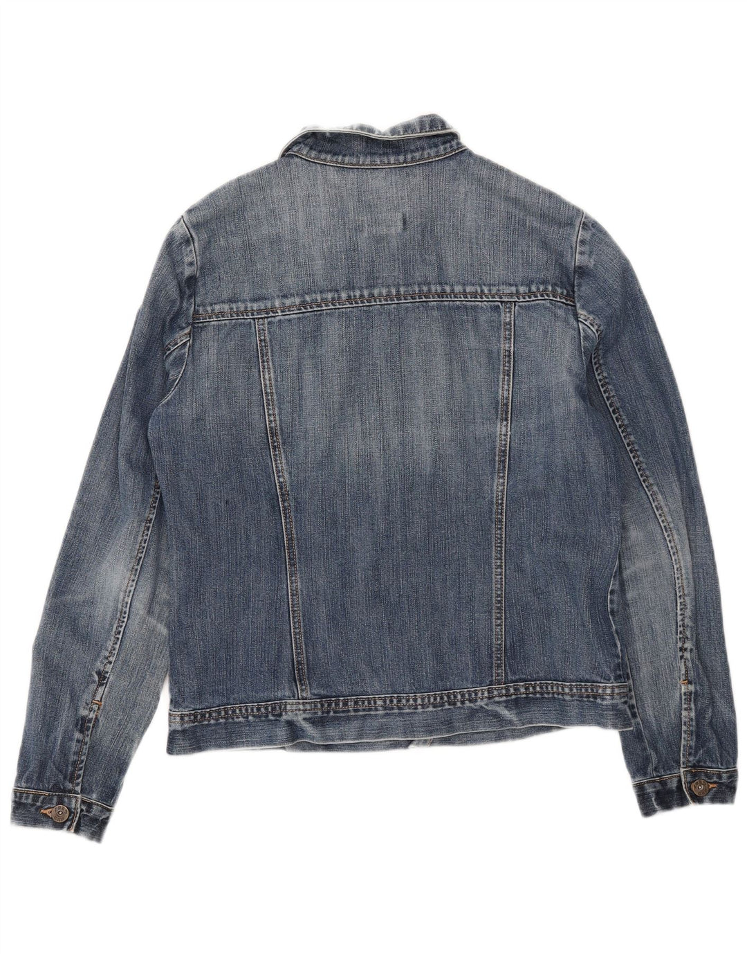 Женская джинсовая куртка Gap UK 16, большая синяя хлопковая ткань
