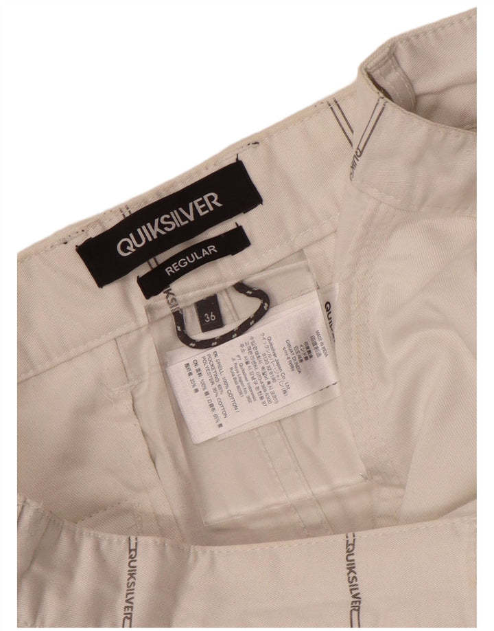 Мужские шорты чинос Quiksilver Regular W36, хлопок, большая белая клетка