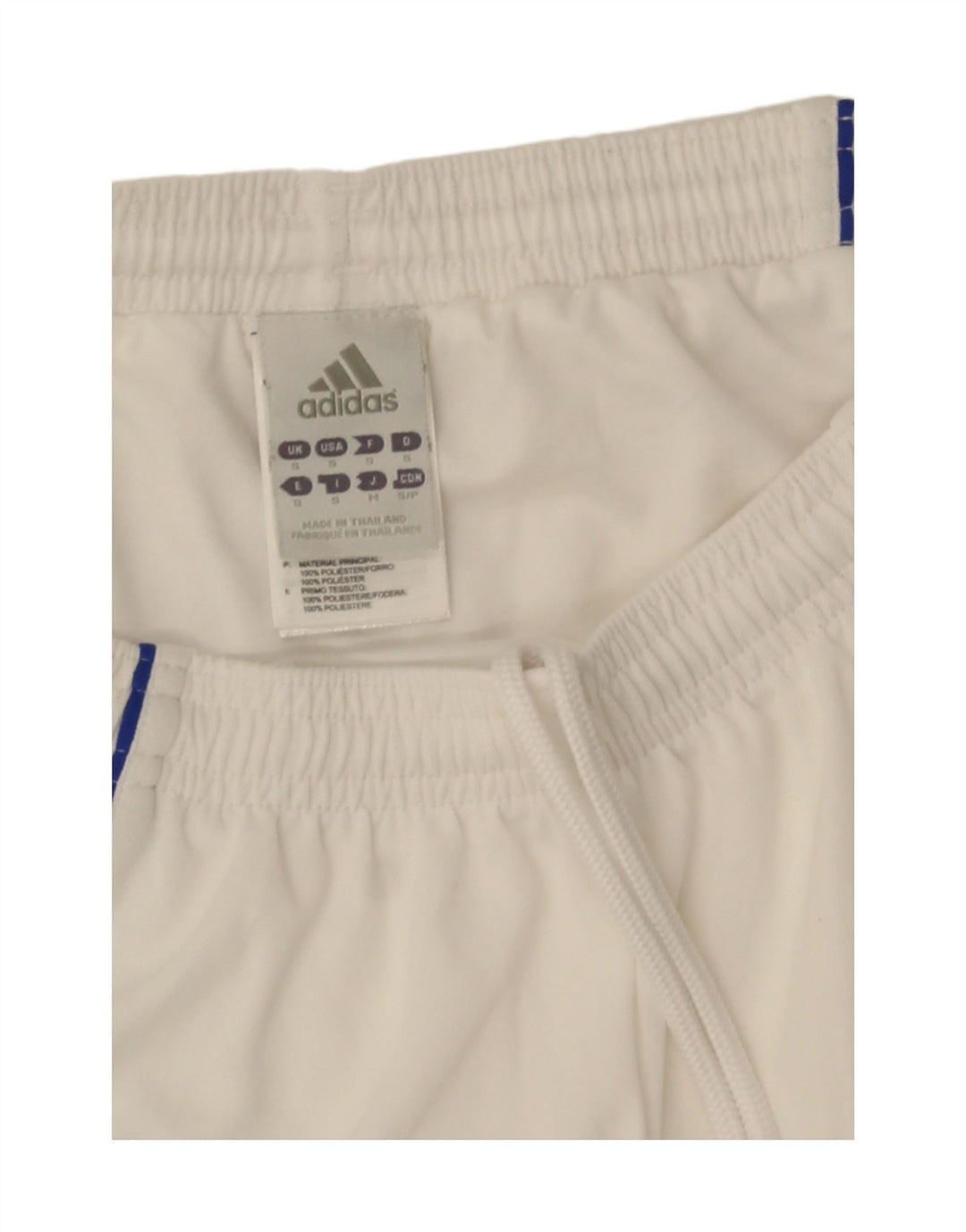 Мужские спортивные шорты Adidas Climalite, маленькие белые полиэстер с цветными блоками