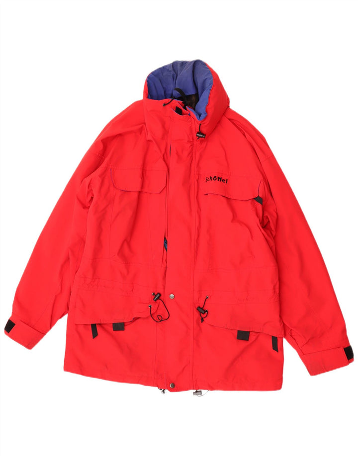 Schoffel Мужская куртка-дождевик с капюшоном EU 50, большая красная