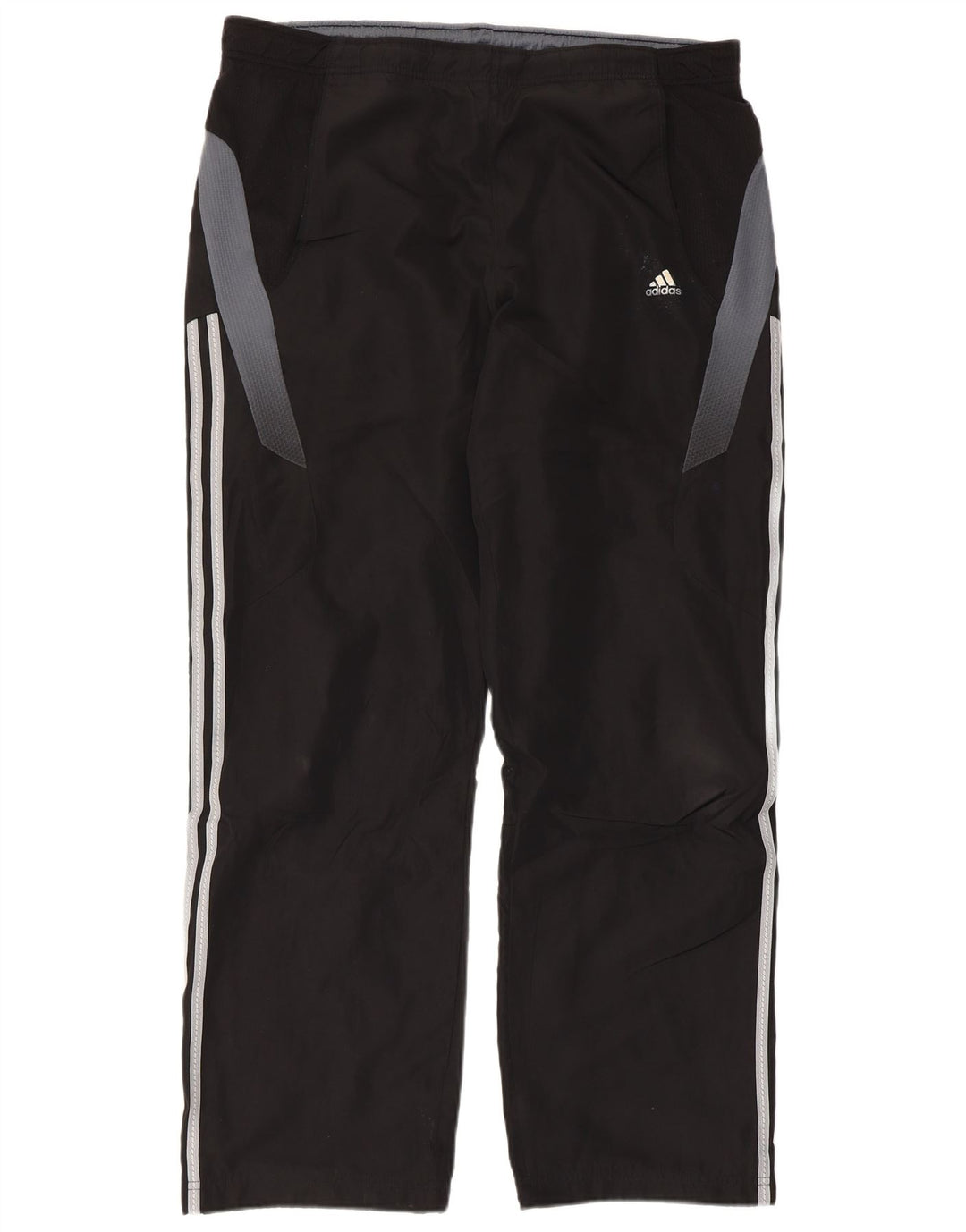 Мужские спортивные брюки Adidas Climacool, большие черные полиэстер с цветными блоками