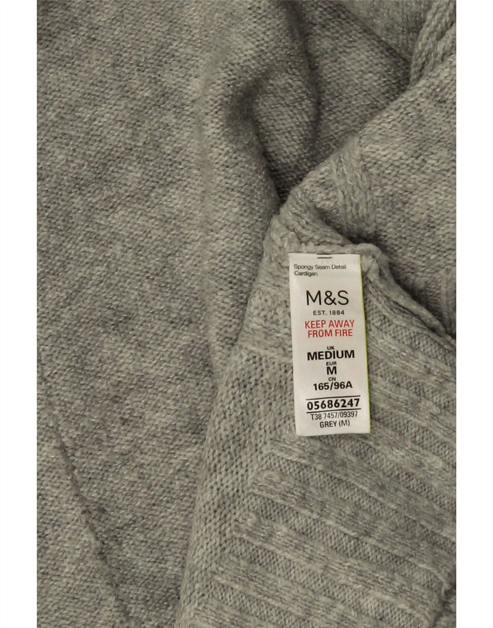 Женский удлиненный кардиган Marks & Spencer UK 14, средний серый