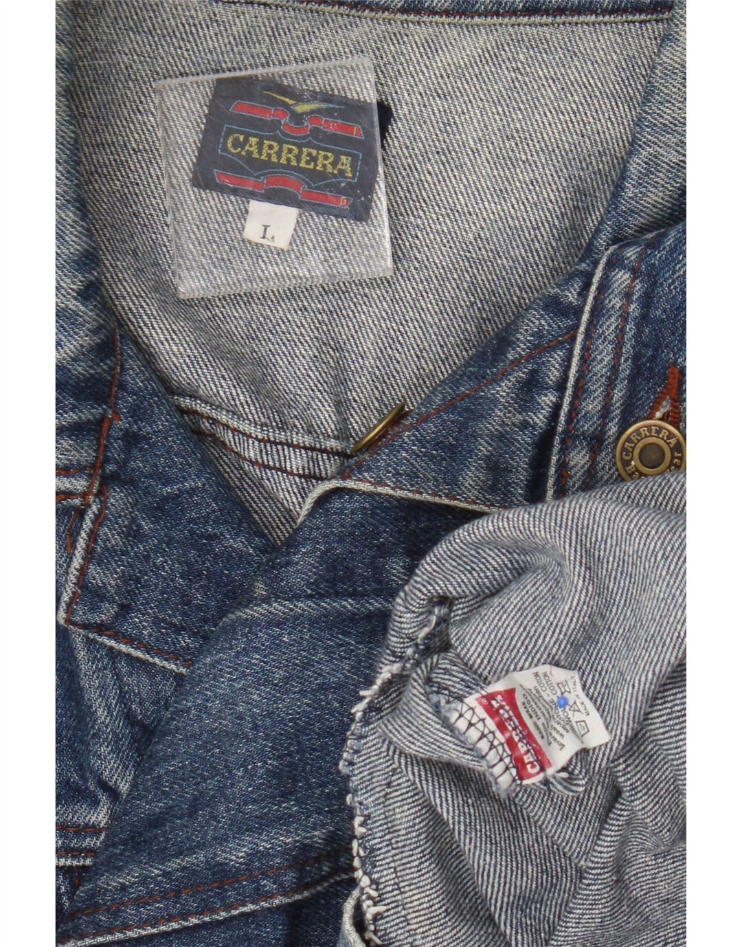 Женская джинсовая куртка Carrera UK 16, большая синяя, хлопок