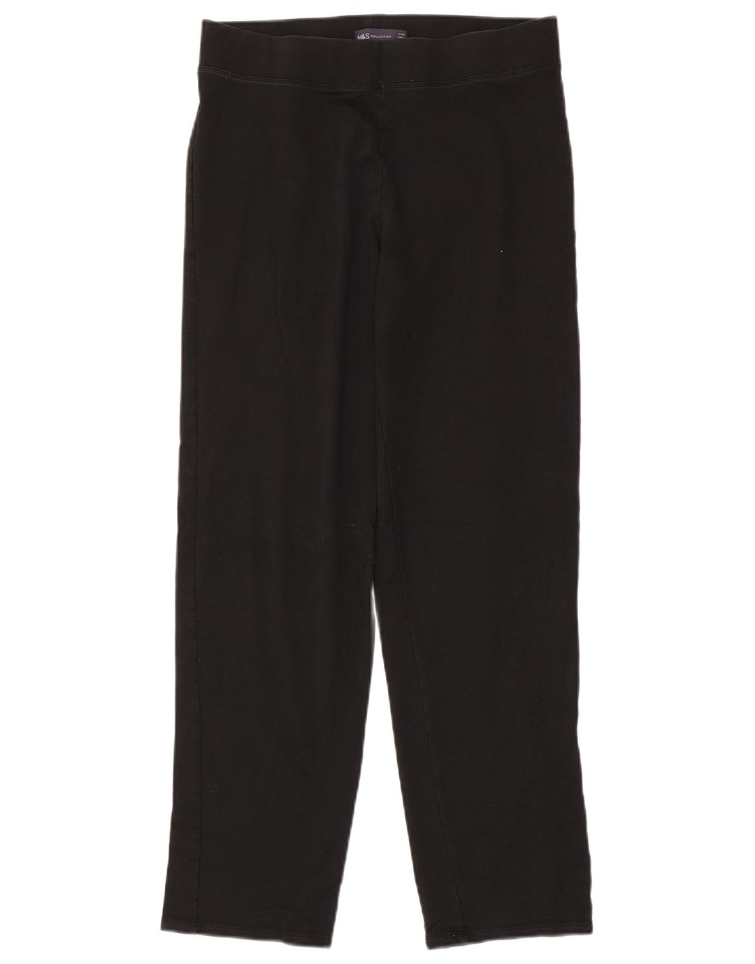Женские леггинсы Marks & Spencer UK 12, средний черный хлопок