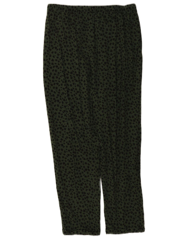 Женские брюки Marks & Spencer UK 12 Medium W32 L26 Зеленые с животным принтом
