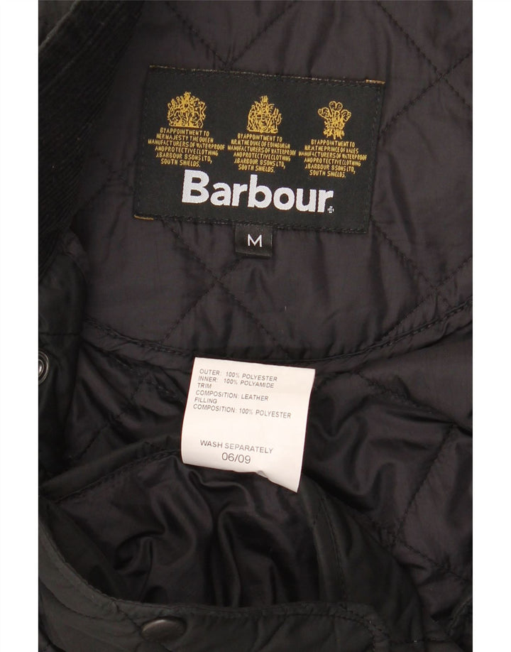 Мужская стеганая куртка Barbour UK 38, средний черный полиэстер