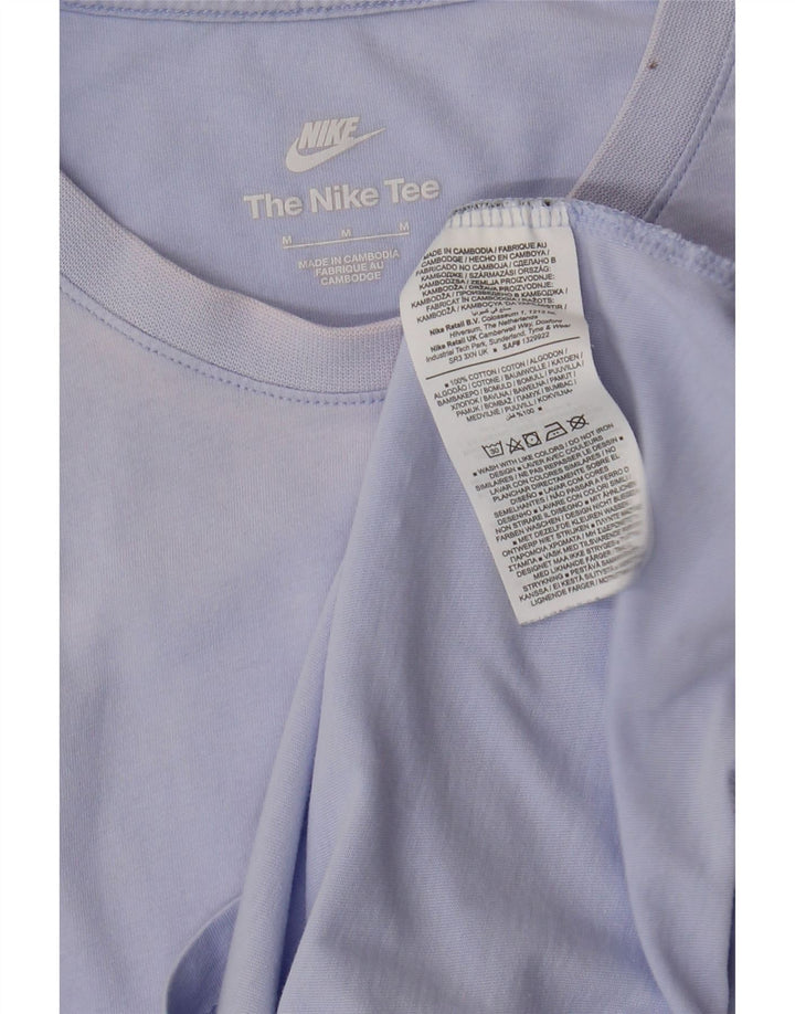 Мужская футболка NIKE из хлопка среднего синего цвета